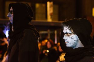 Winter Drummers at the Samhuinn Fire Festival, Edinburgh